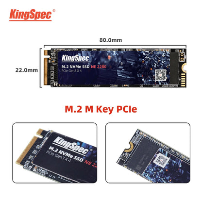 KingSpec M2 SSD NVMe 256GB 512GB 1TB 128GB M.2 NMVe 2280 PCIe 3.0 Hard Disk Internal Solid State Drive for Laptop Desktop