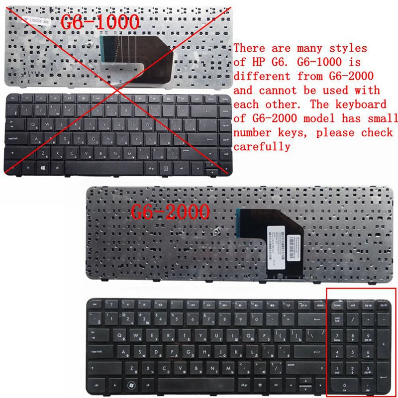 US/RU/SP/JP NEW Laptop Keyboard For HP Pavilion G6 G6-2000 TPN-Q110 TPN-Q107 2025 2301 2327 2328 2147TX 700271-031 97452-031