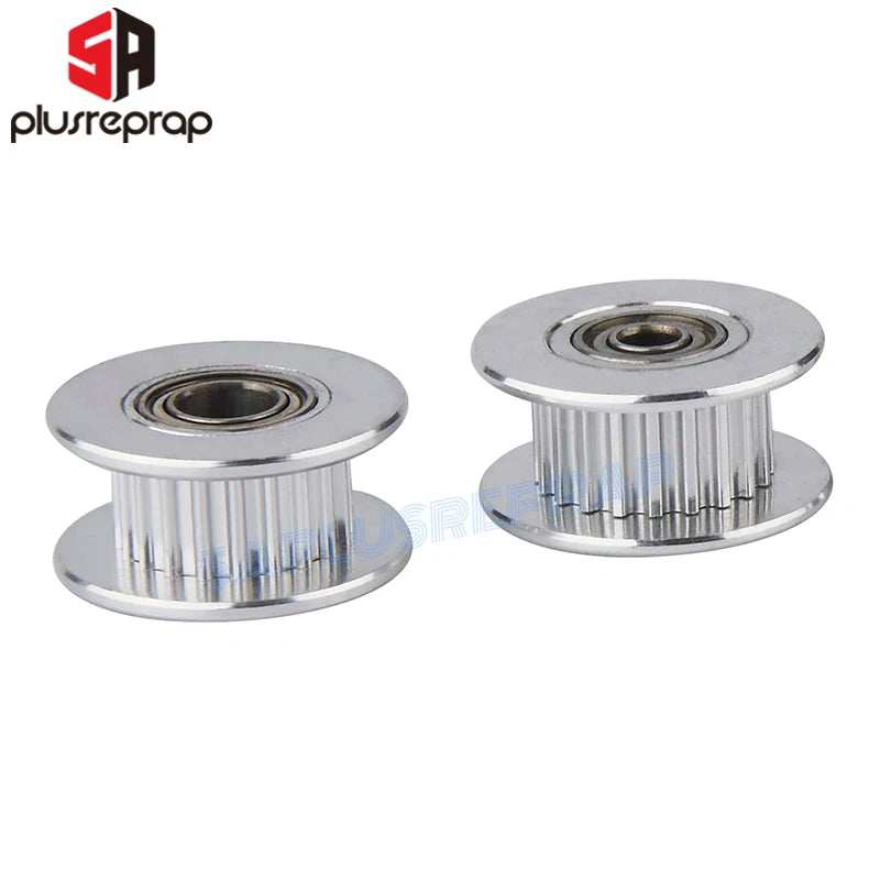 GT2 Idler Timing Pulley 16-tooth 20-Teeth with 3mm or 5mm Bore with Bearings for 3D Printer Parts Timing Belt 6mm 10mm