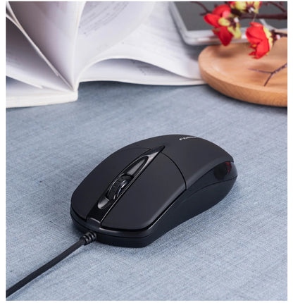 FORKA Silent Click USB Wired Computer Ergonomic Mouse Mute PC Computer Game Mouse Mice for PC Laptop Notebook Office Accessary