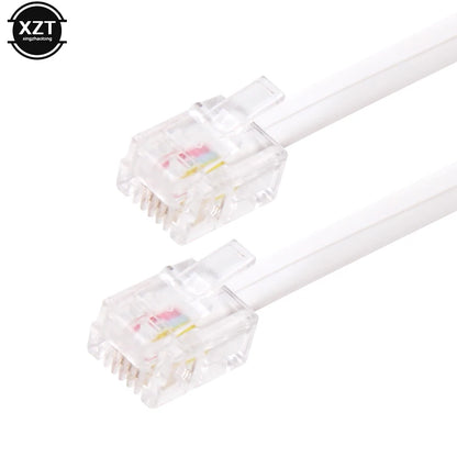 30M/15M/12M/9M/6M/3M RJ11 6P4C Telephone Extension Cable Connector HOT SALE