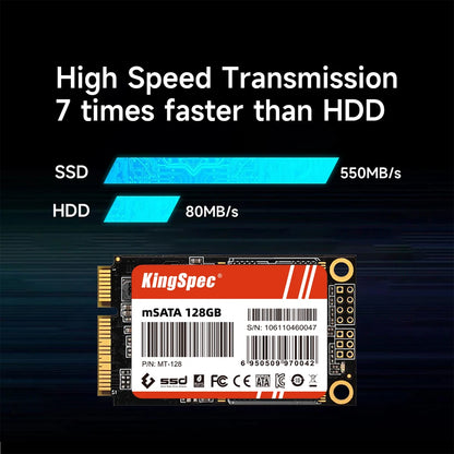 KingSpec mSATA SSD 128gb 256gb 512GB mSATA SSD 1TB 2TB HDD For Desktop 3x5cm Internal Solid State Hard Drive for Hp Laptop