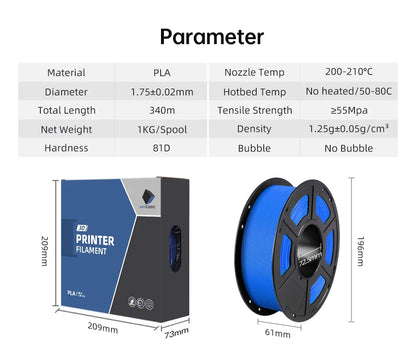 ANYCUBIC 3D Printer Multicolor Filament PLA 1.75mm 1kg/Roll Plastic Rubber Consumables Material For FDM 3D Printer Kobra 2 Pro