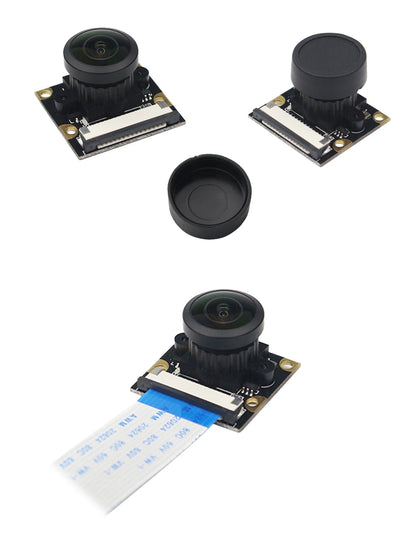 Raspberry Pi 4 Camera 5MP Night Vision 1080P Optional Wide Angle Fisheye IR-CUT Camera FF AF for Raspberry Pi 4B 3B+ 3B Zero