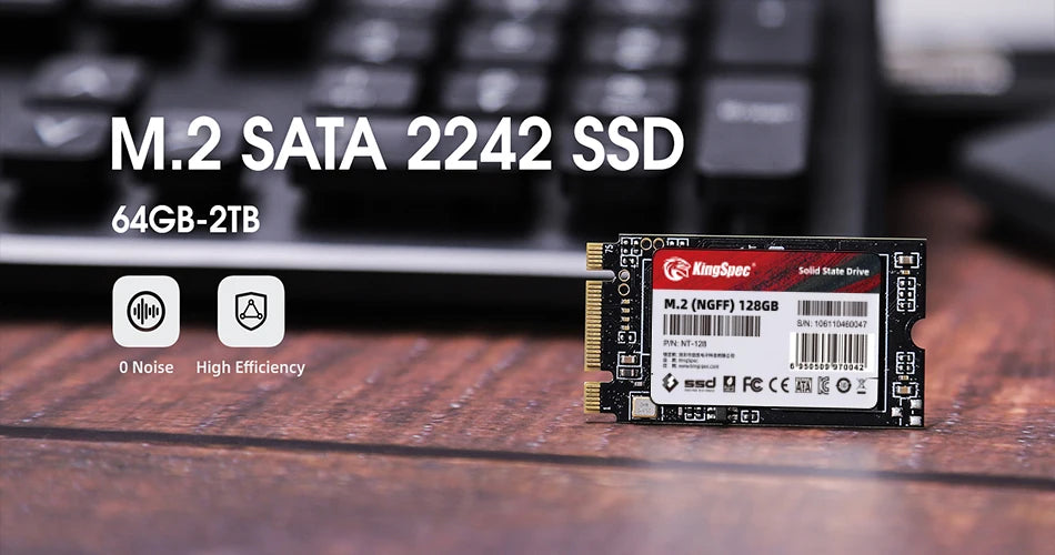 KingSpec M.2 SATA SSD SATA3 128GB 256gb 512 gb HDD 2242mm NGFF M2 SATA 1tb 2tb 120gb 240gb Hard Drive for Laptop Destop Thinkpad