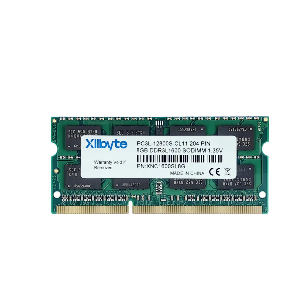 Xllbyte New Sealed SODIMM DDR3 1333Mhz/1600Mhz 2GB/4GB/8GB PC3-10600/12800 memory for Laptop RAM,good quality!