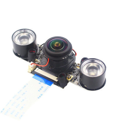 Raspberry Pi 4 Camera 5MP Night Vision 1080P Optional Wide Angle Fisheye IR-CUT Camera FF AF for Raspberry Pi 4B 3B+ 3B Zero