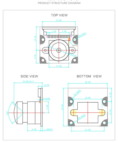 Raspberry Pi 4 Camera 5MP Night Vision 1080P Optional Wide Angle Fisheye IR-CUT Camera FF AF for Raspberry Pi 4B 3B+ 3B Zero