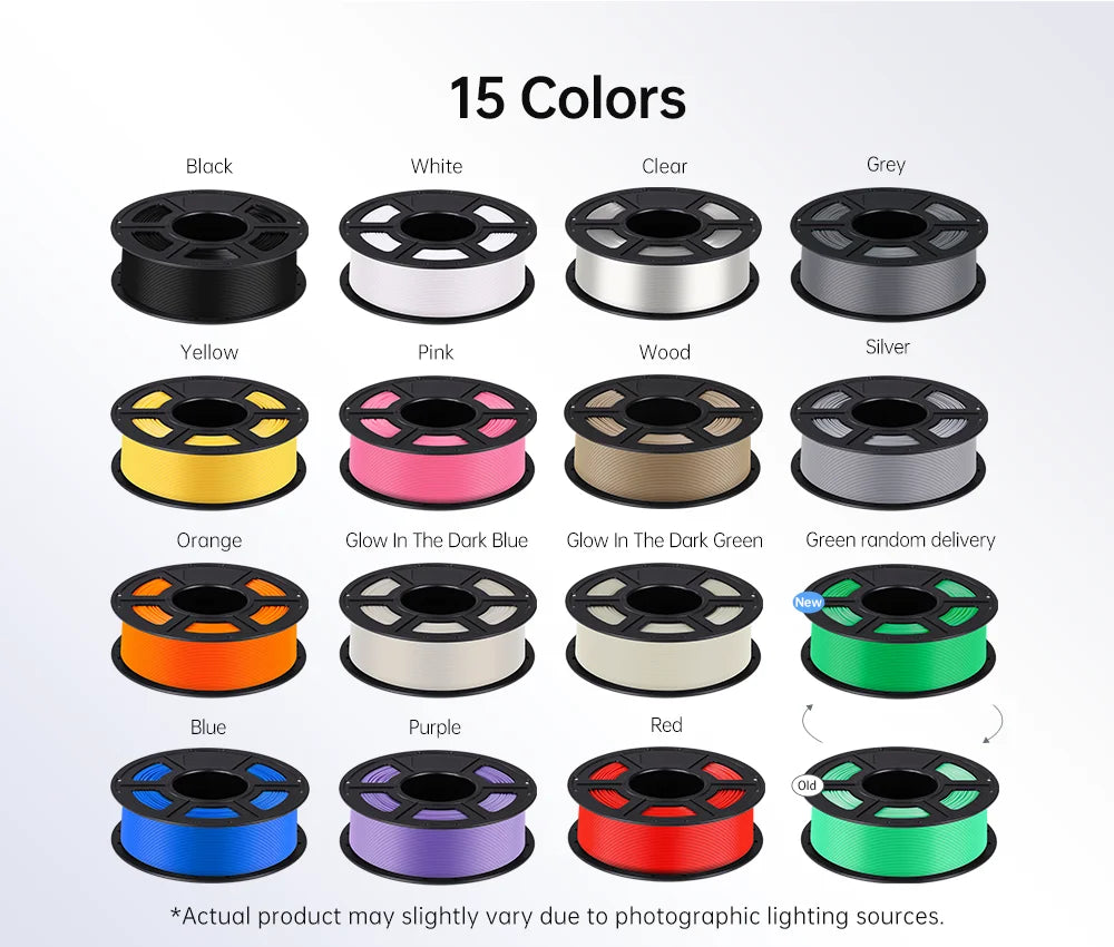 ANYCUBIC 3D Printer Multicolor Filament PLA 1.75mm 1kg/Roll Plastic Rubber Consumables Material For FDM 3D Printer Kobra 2 Pro